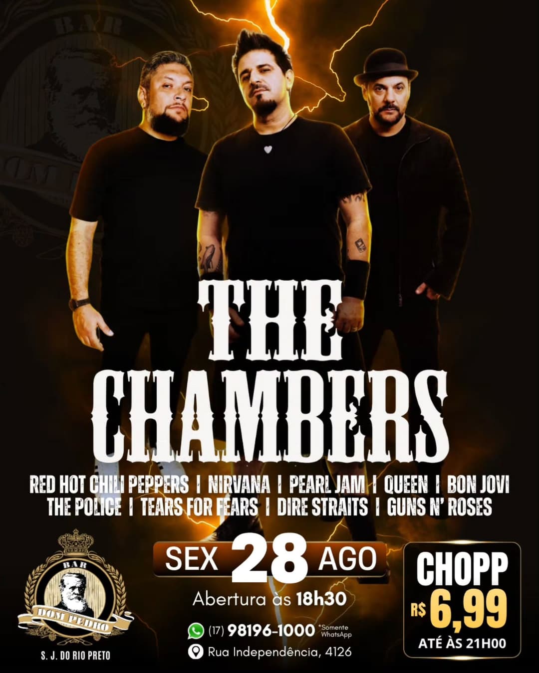 Flyer de The Chambers