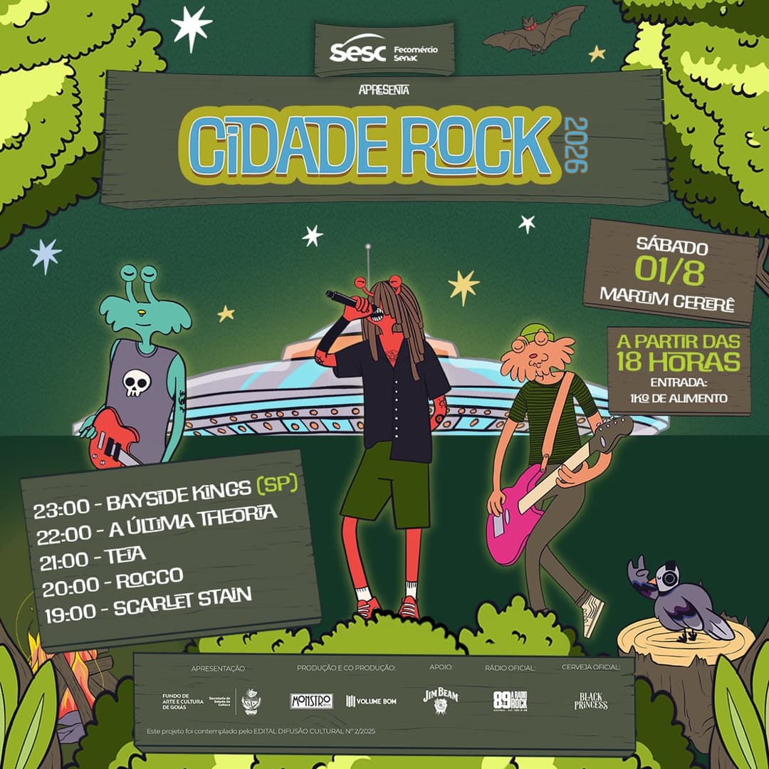 Flyer de Bayside Kings, Banda Rocco, BSK e mais 3 artistas