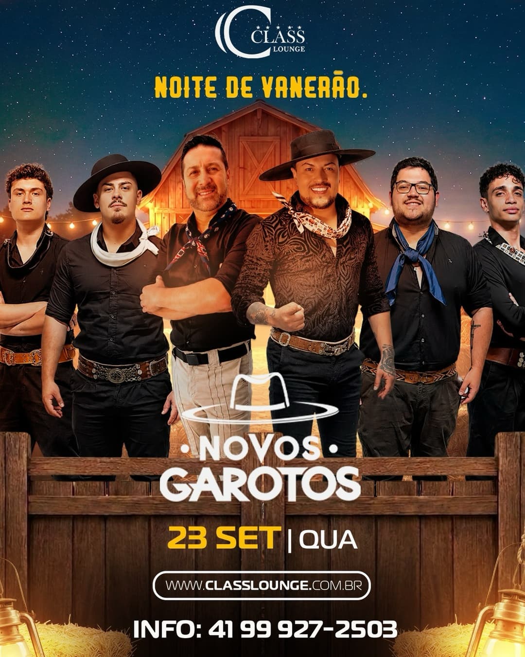 Flyer de Os Novos Garotos