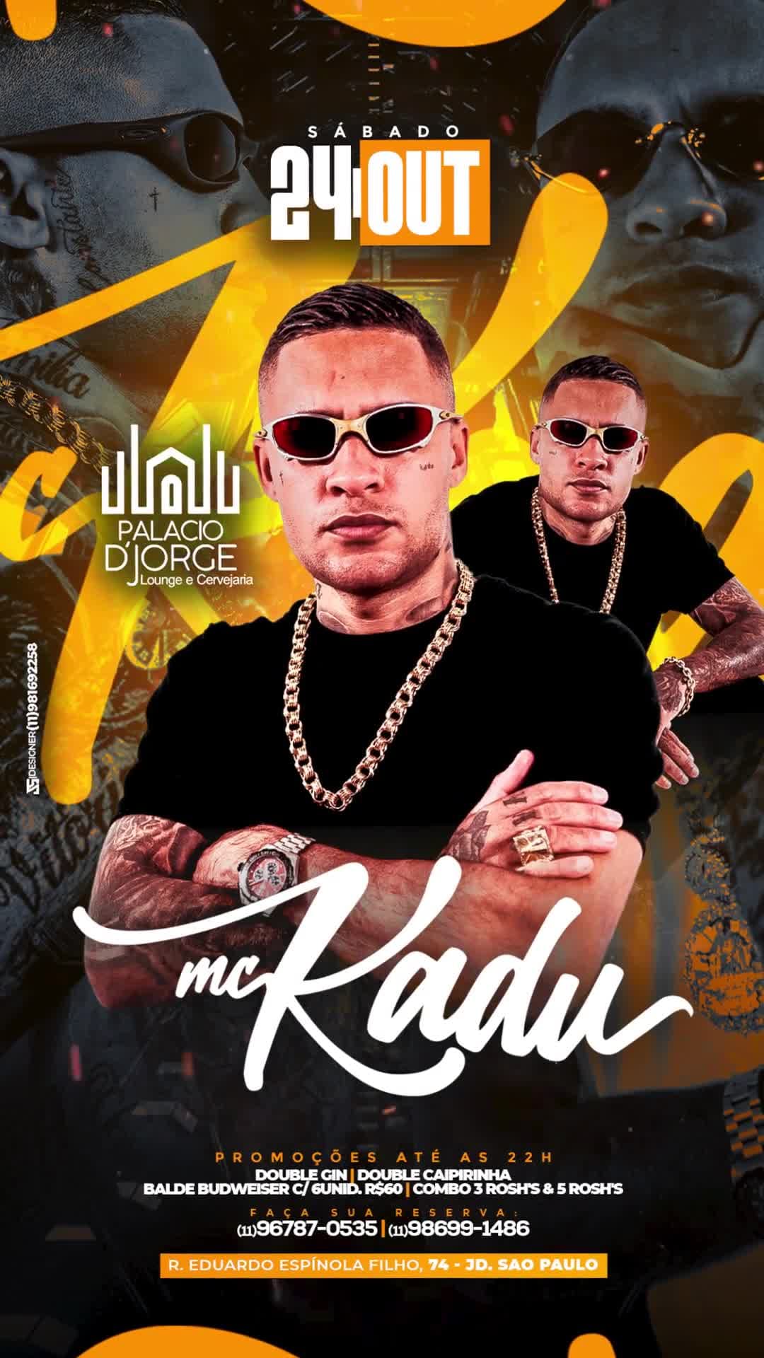 Flyer de Mc Kadu