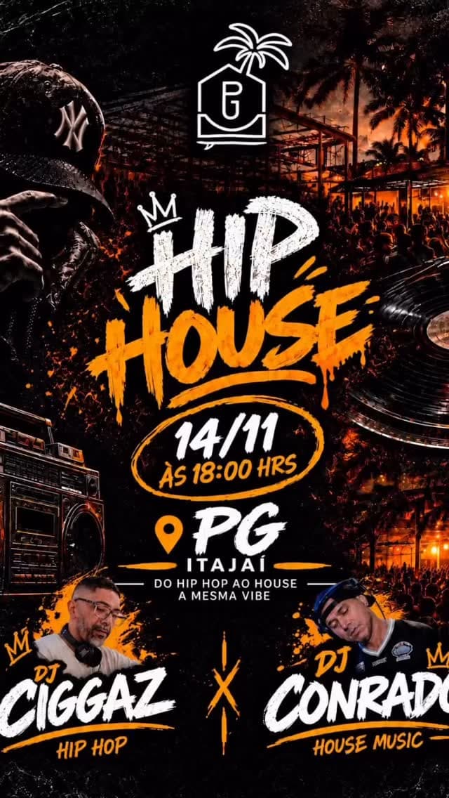 Flyer de DJ Conrado e Ciggaz