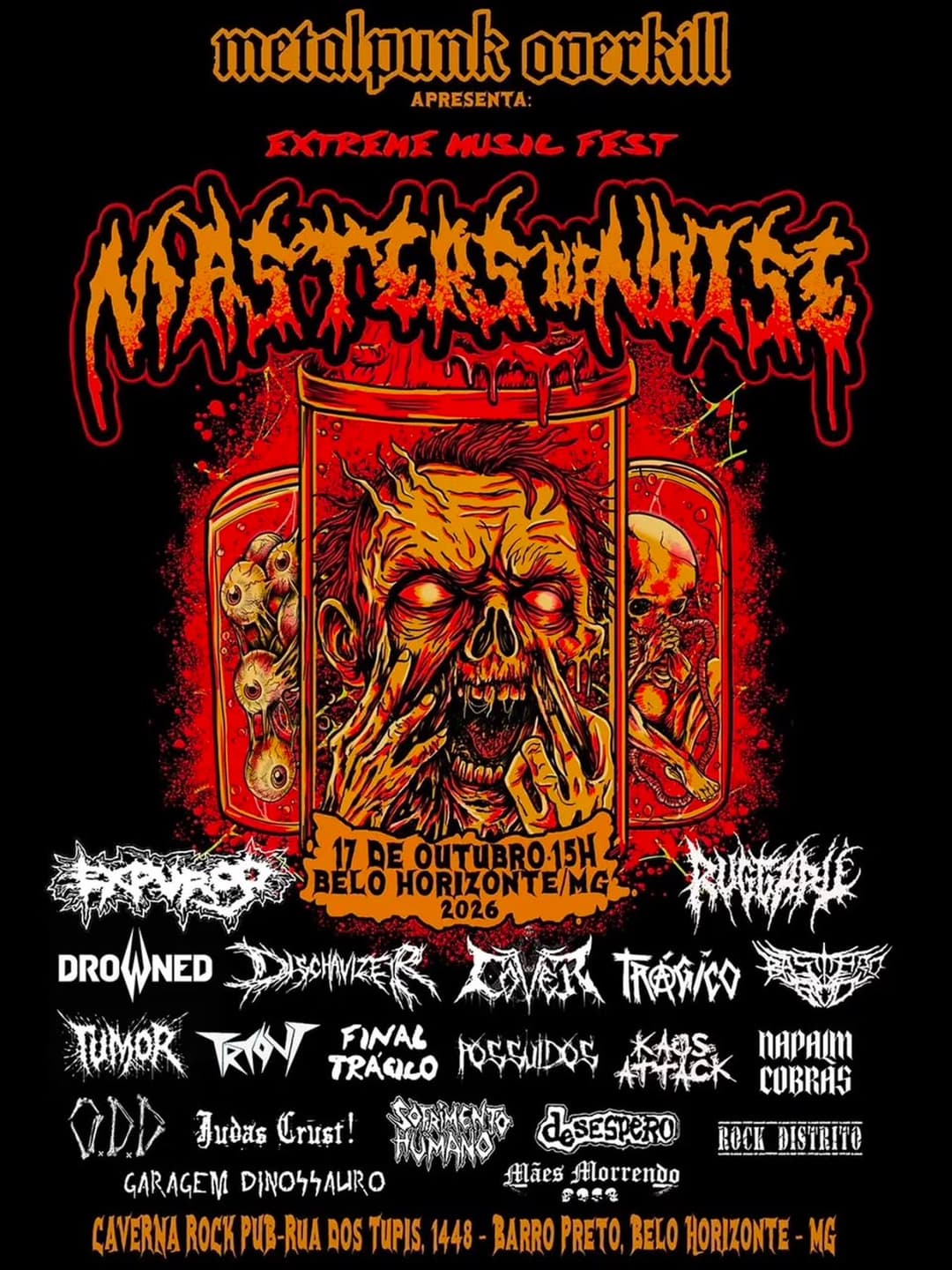 Flyer de Bastard God, Trágico, Tryout e mais 15 artistas