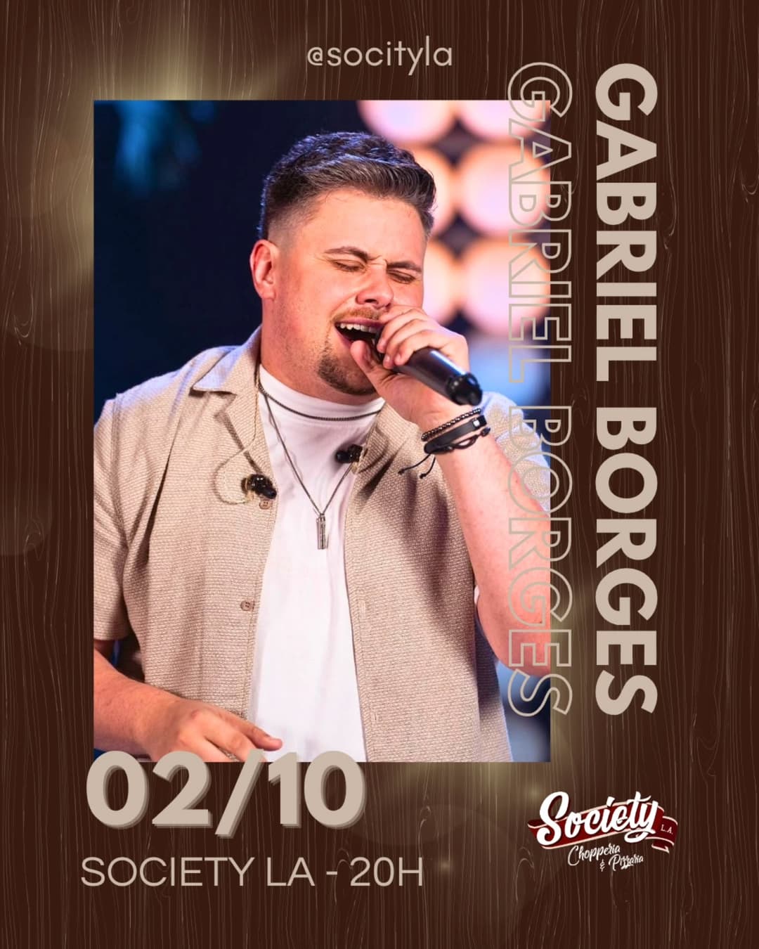 Flyer de Gabriel Borges