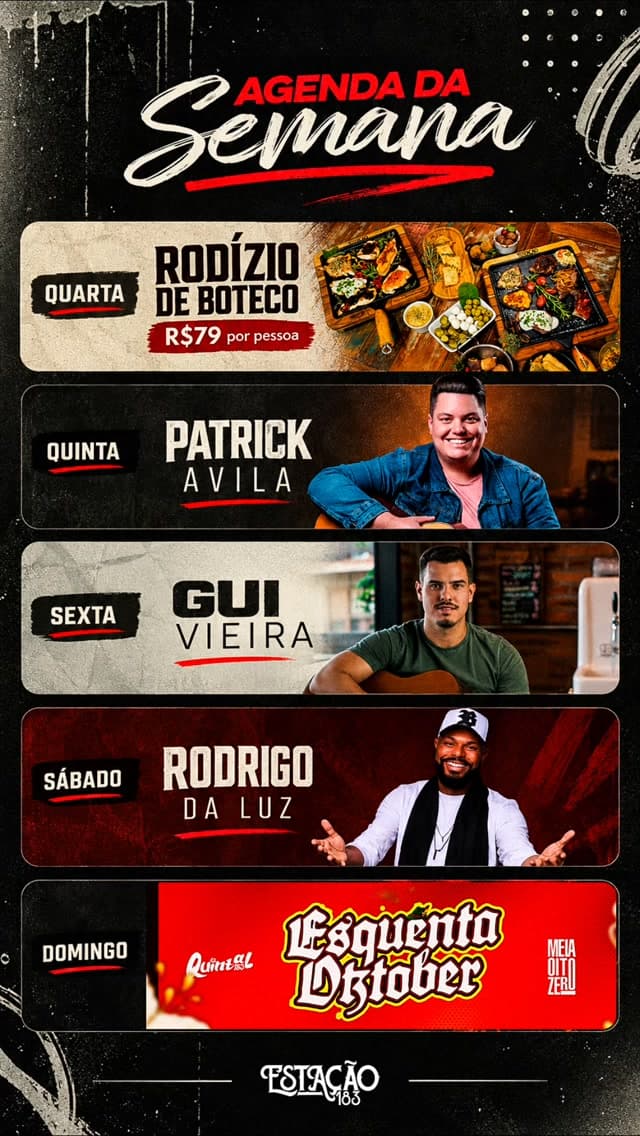 Flyer de Gui Vieira