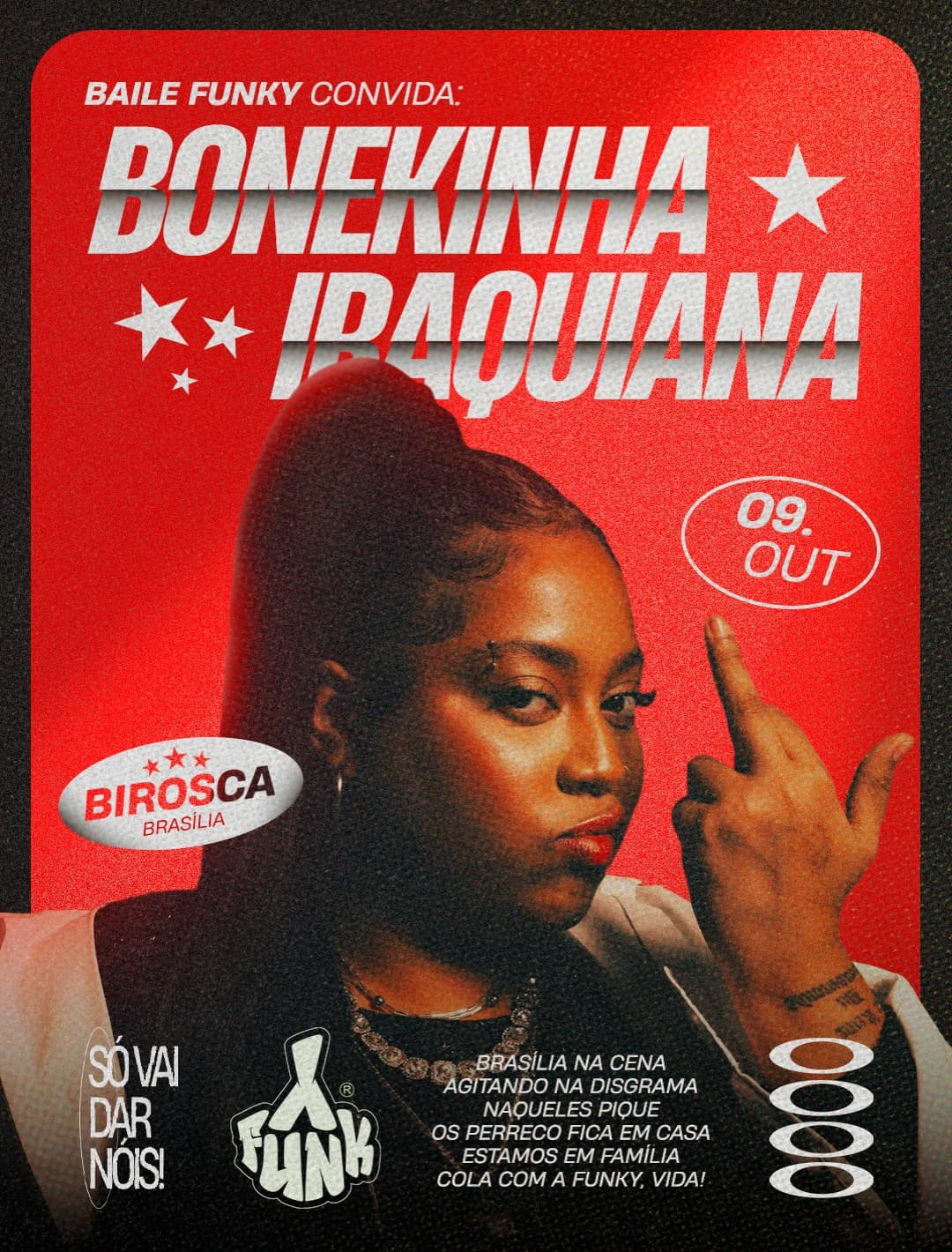 Flyer de DJ Bonekinha Iraquiana