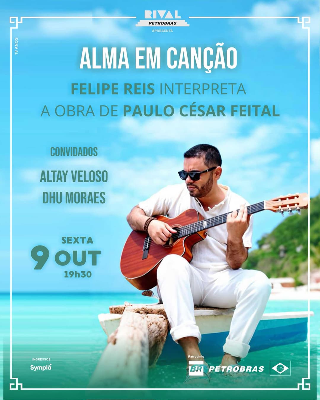 Flyer de Felipe Reis, Altay Veloso e Dhu Moraes