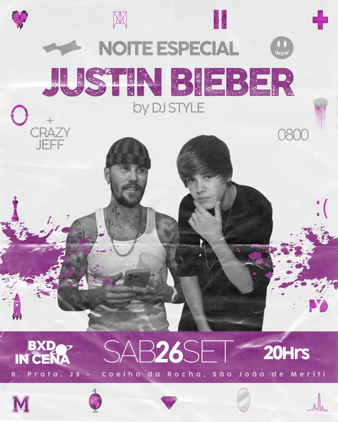 Flyer de Crazy Jeff, Jusssstin e Leeosstyle
