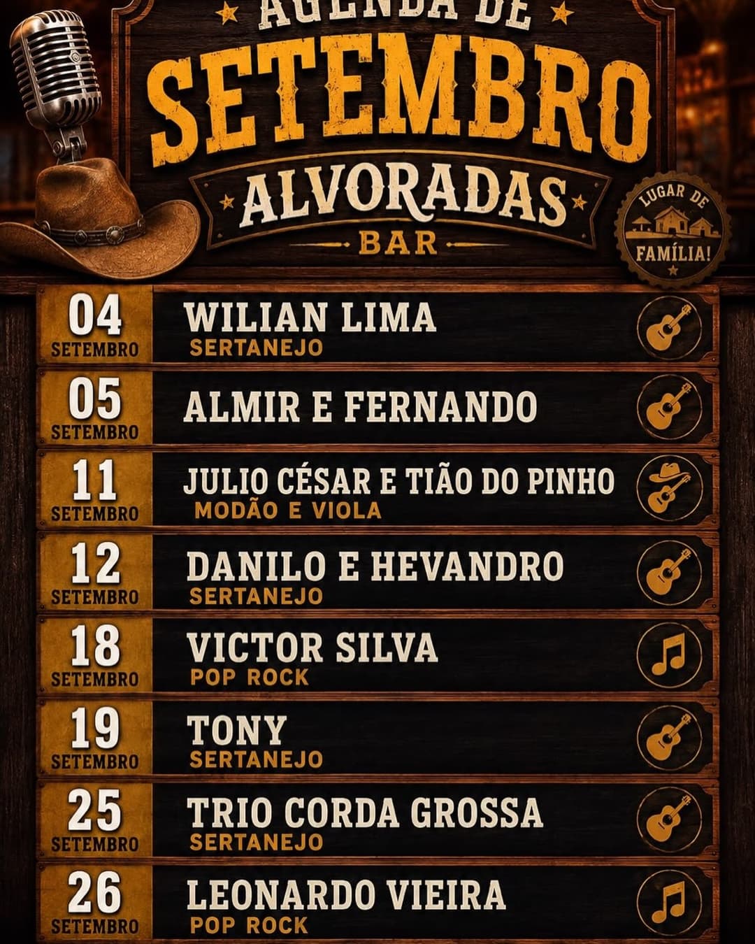 Flyer de Victor Silva