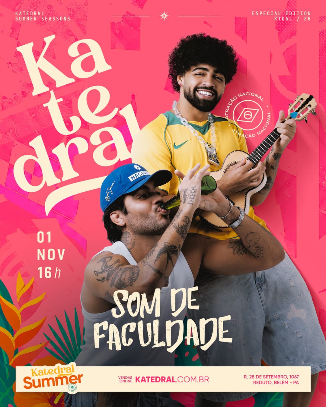 Flyer de Som de Faculdade