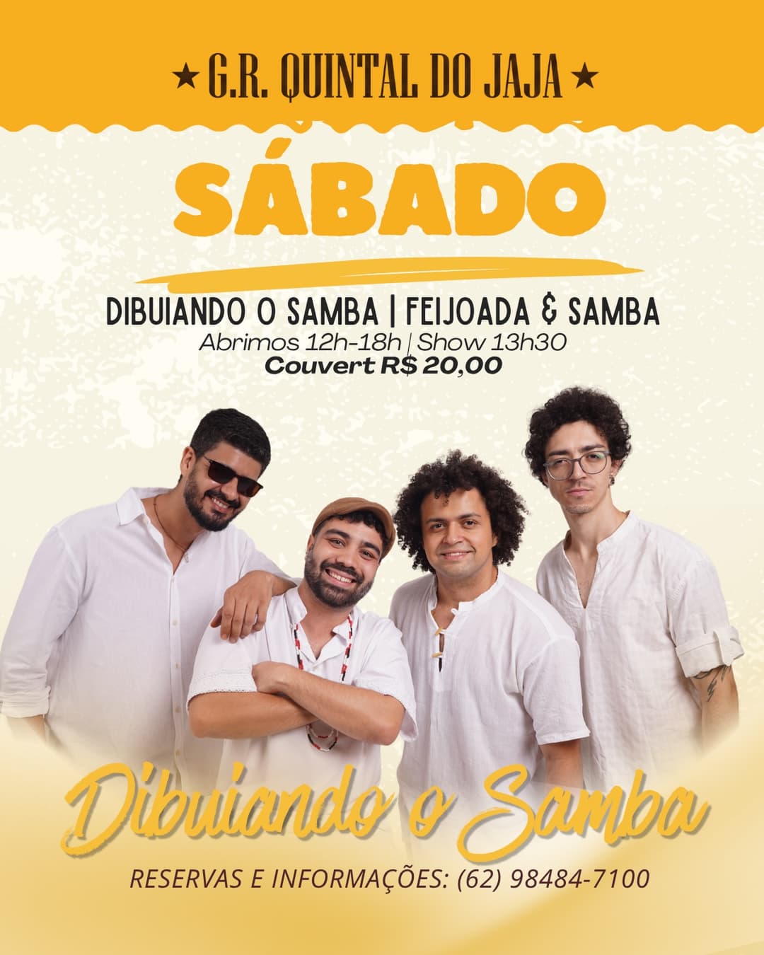 Flyer de Dibuiando o Samba