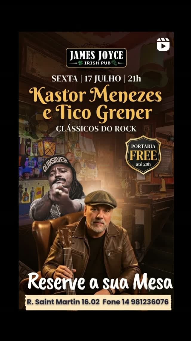 Flyer de Kastor Menezes e Tico Grener