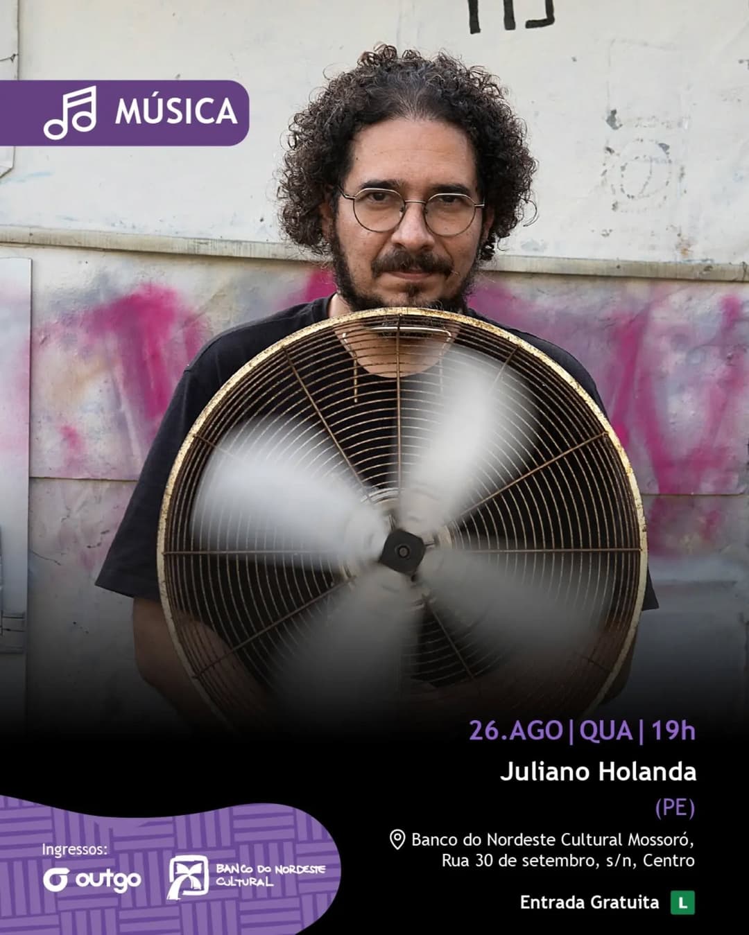 Flyer de Juliano Holanda