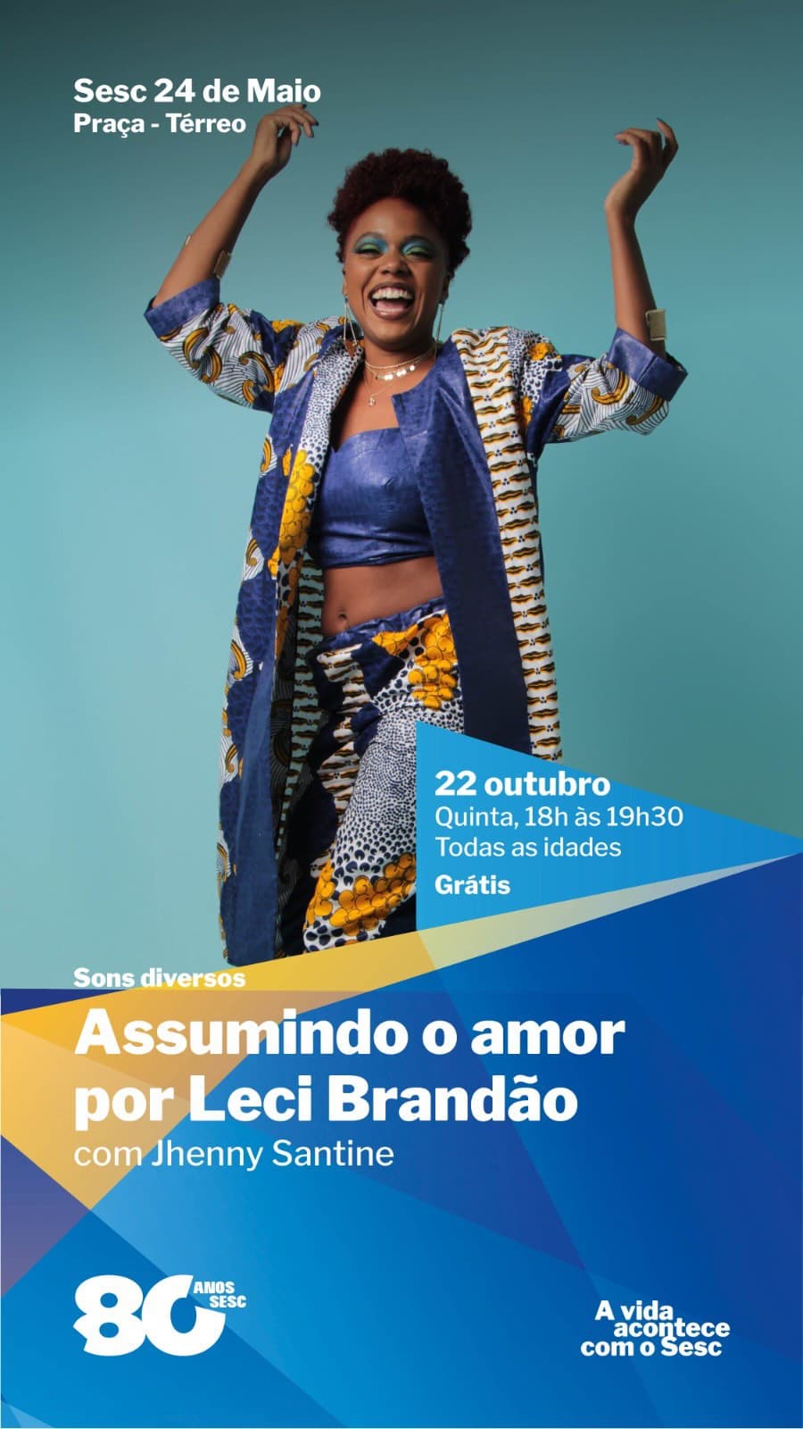 Flyer de Jhenny Santine e Assumindo o Amor