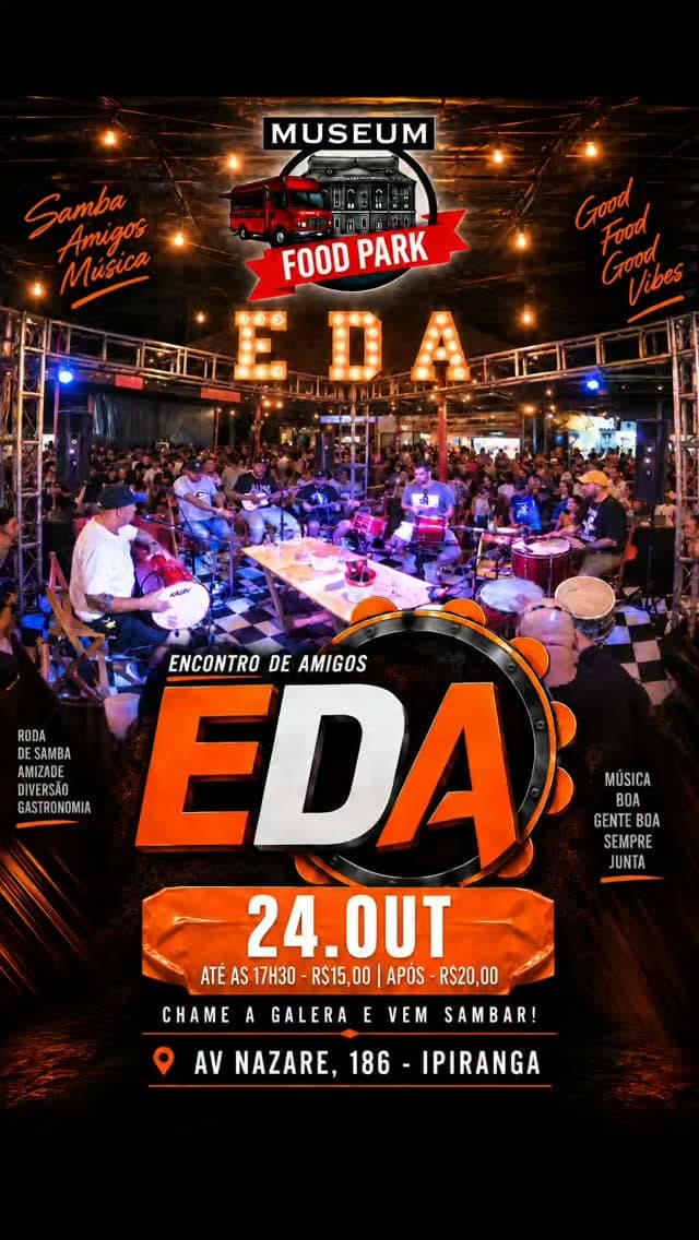 Flyer de Eda - Encontro de Amigos e Encontro de Amigos