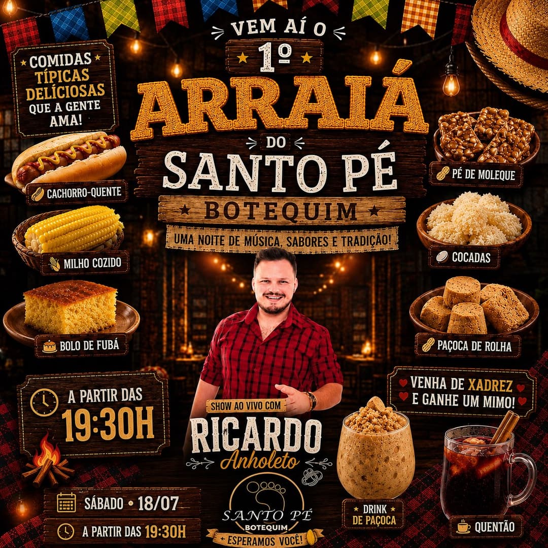 Flyer de Ricardo Anholeto