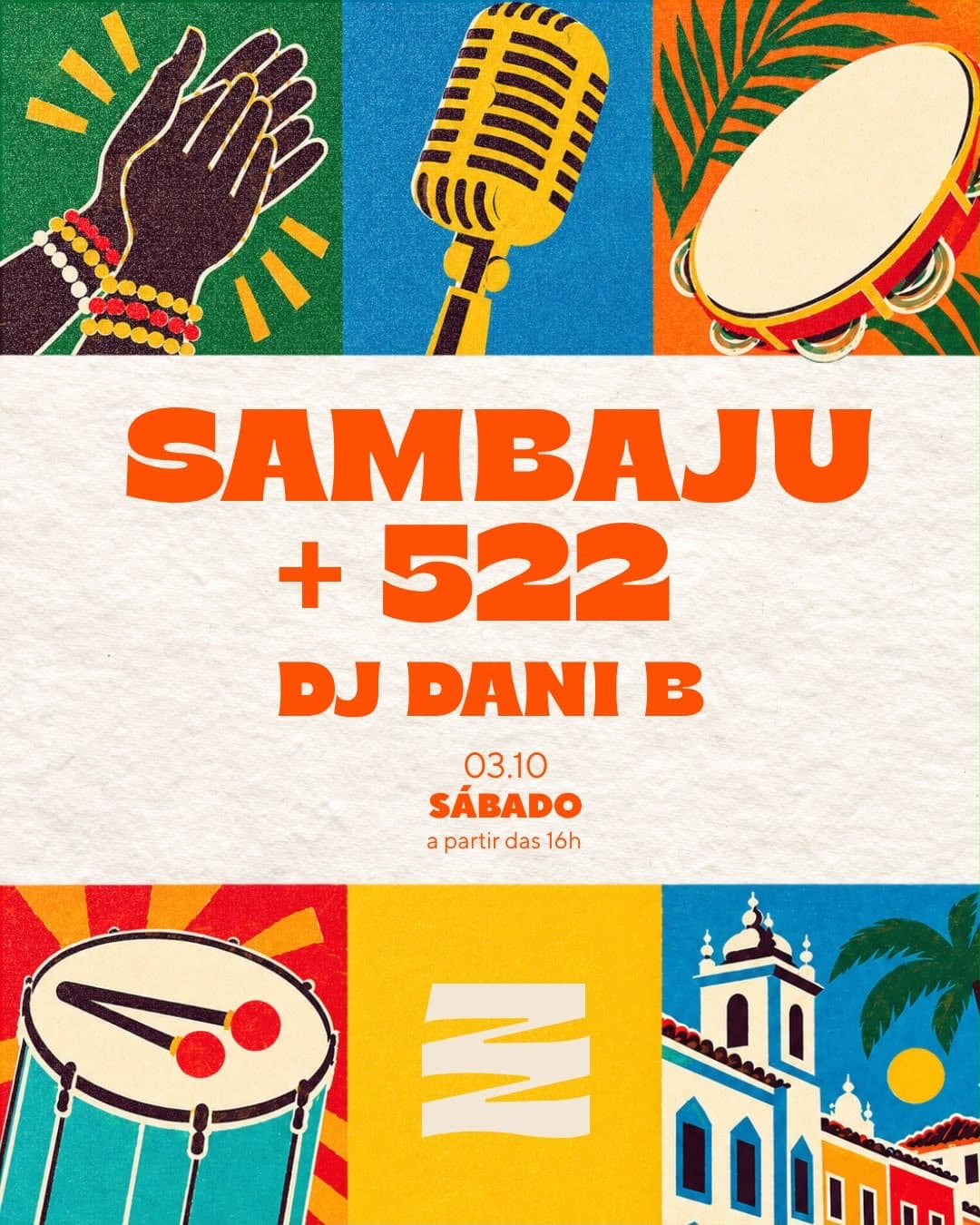 Flyer de Dani B, SAMBÁJU e 522