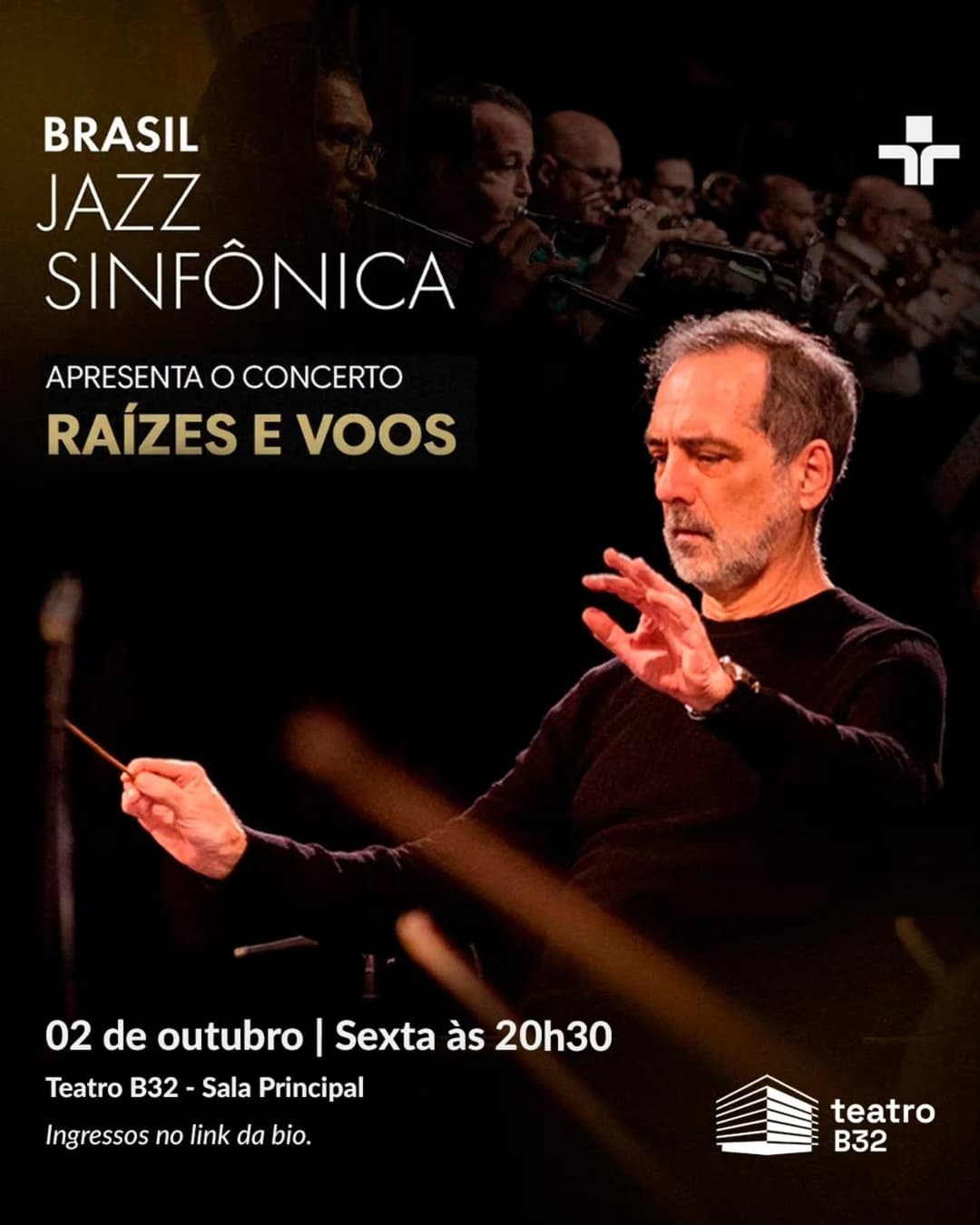 Flyer de Brasil Jazz Sinfônica