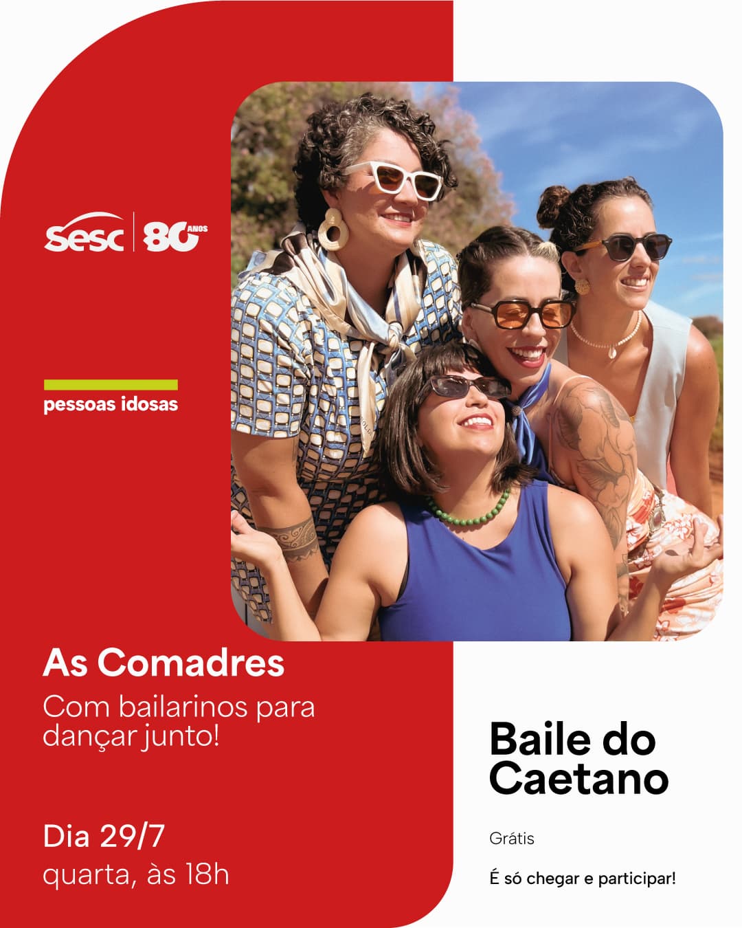 Flyer de As Comadres