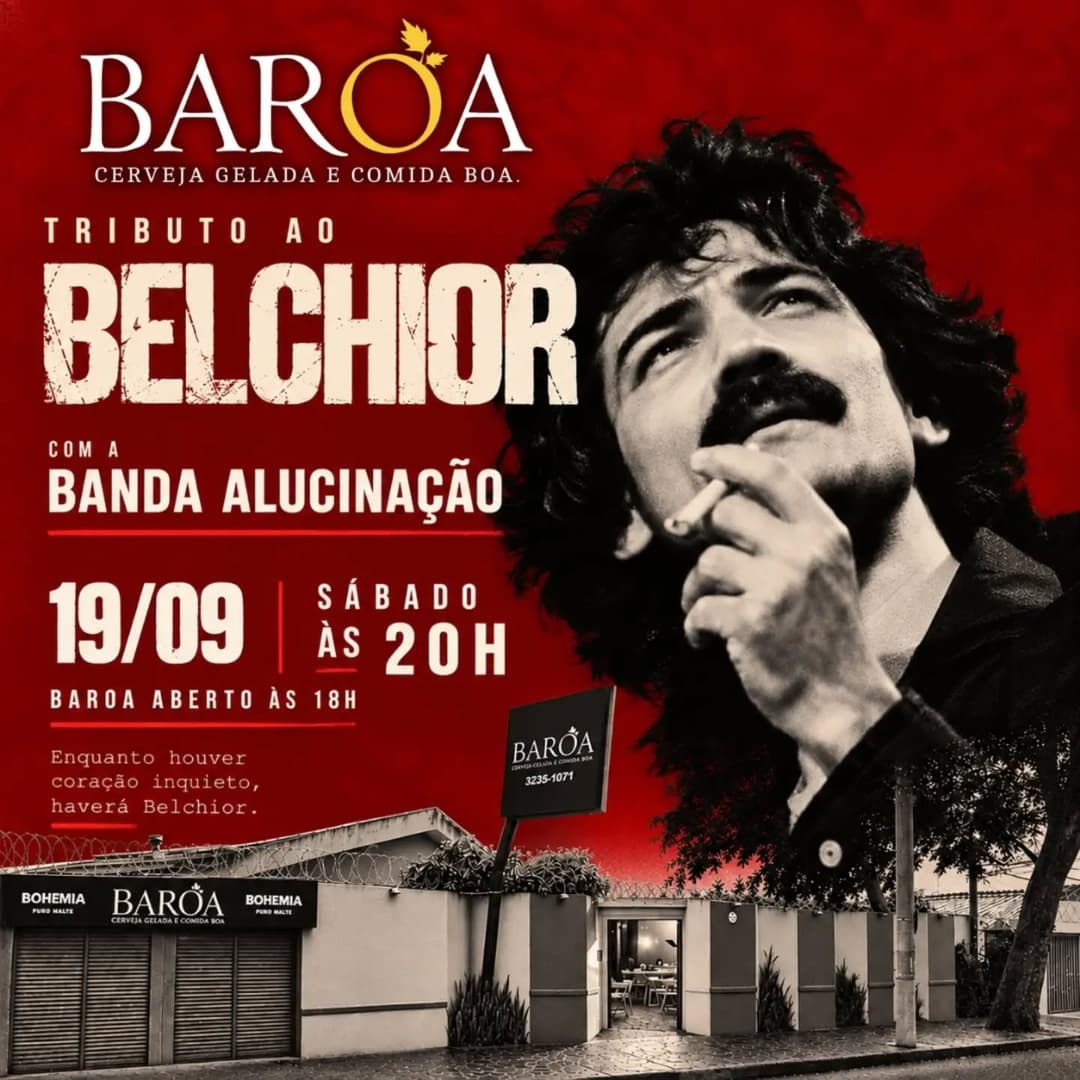 Flyer de Banda Alucinação