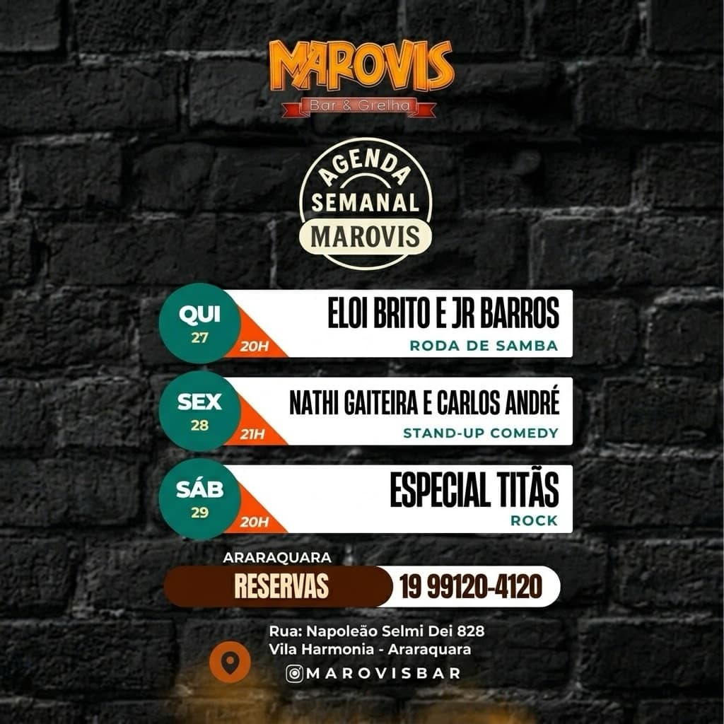 Flyer de Especial Titãs