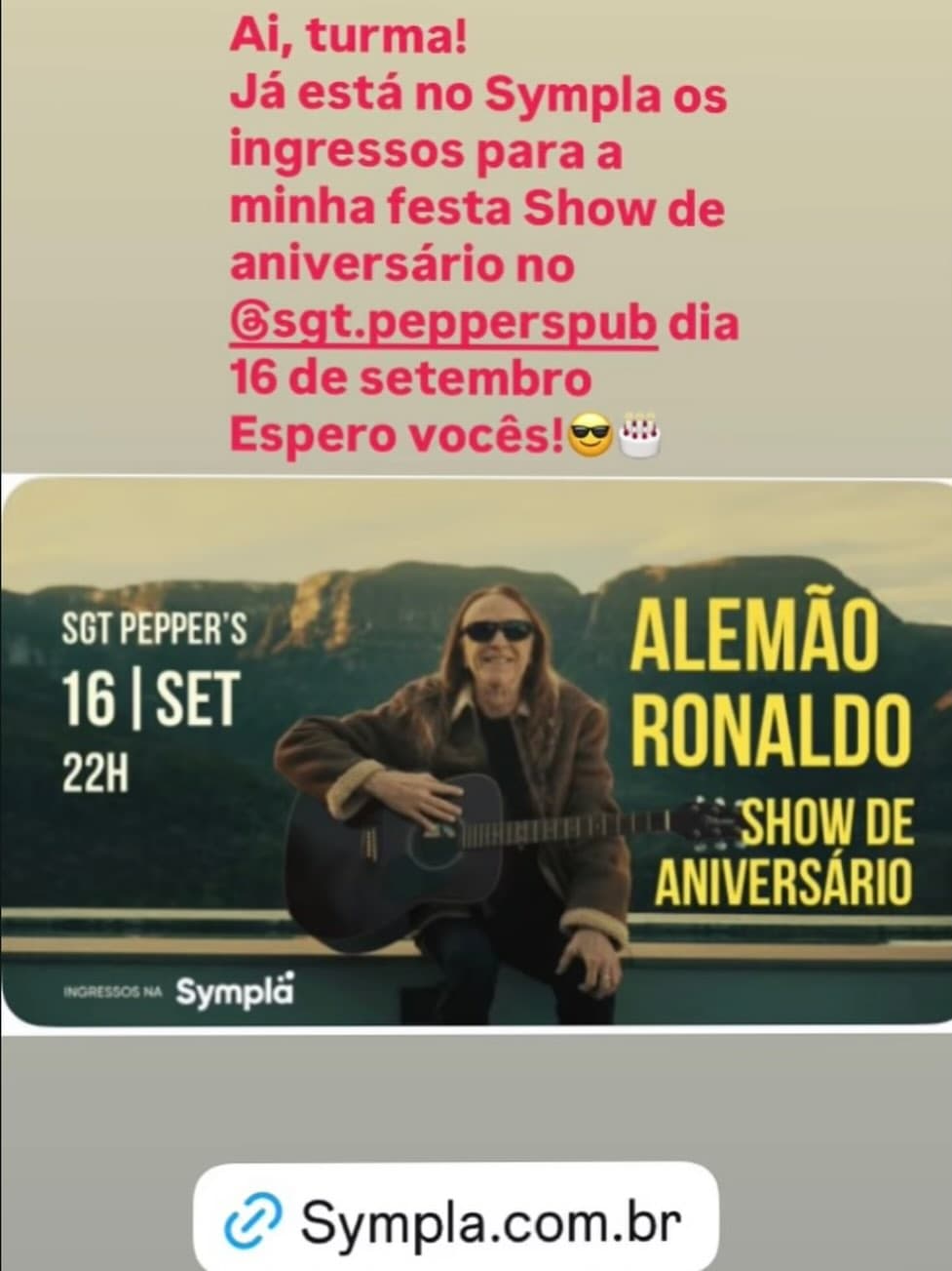 Flyer de Alemão Ronaldo