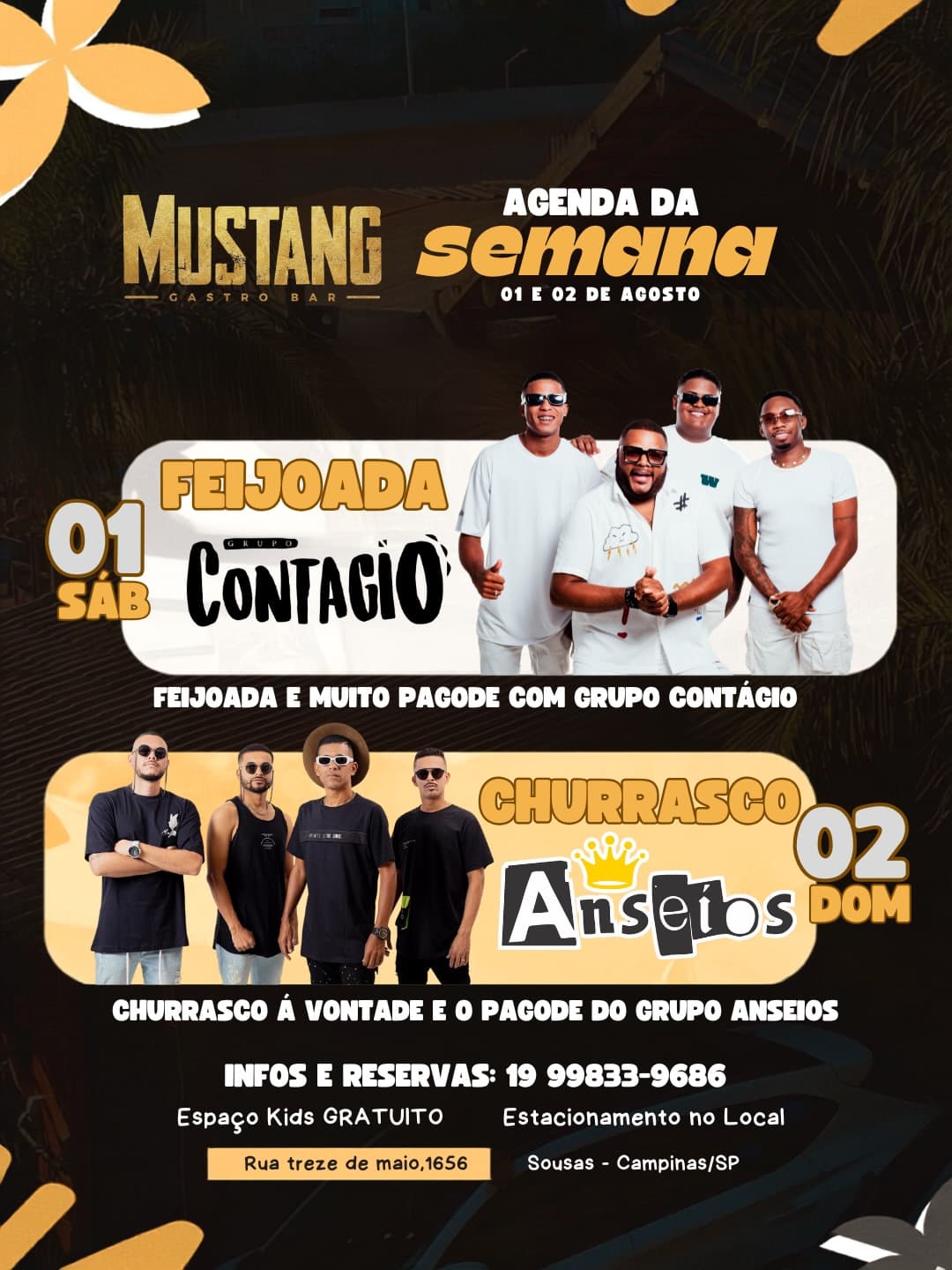 Flyer de Contagio e Anseios