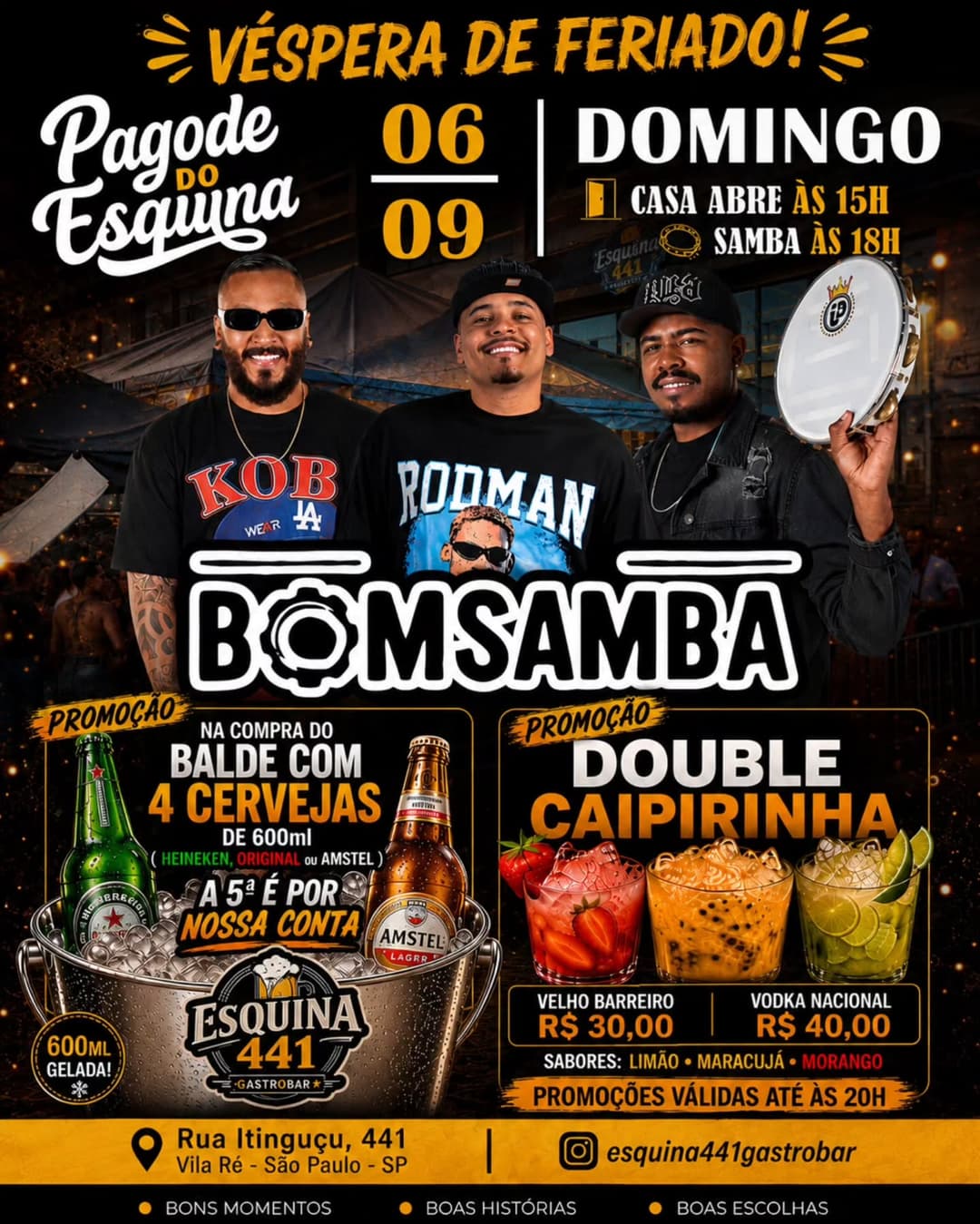 Flyer de Grupo Bomsamba