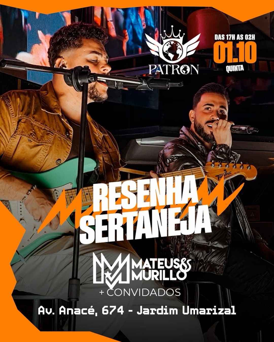 Flyer de Mateus & Murillo