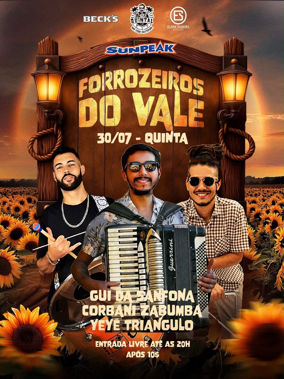 Flyer de Forrozeiros do Vale