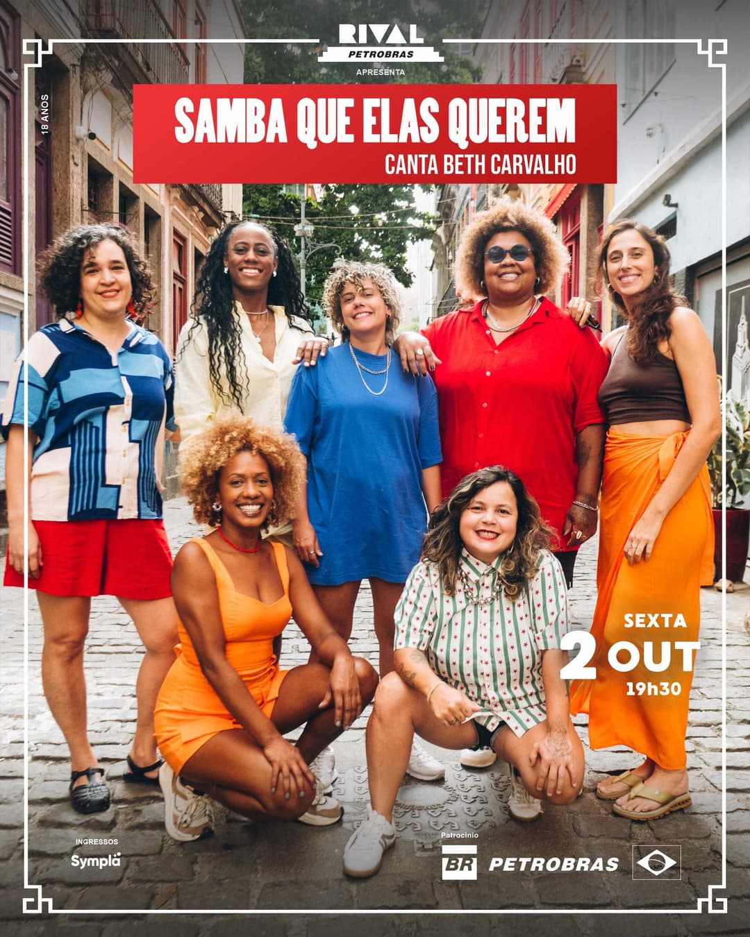 Flyer de Samba Que Elas Querem