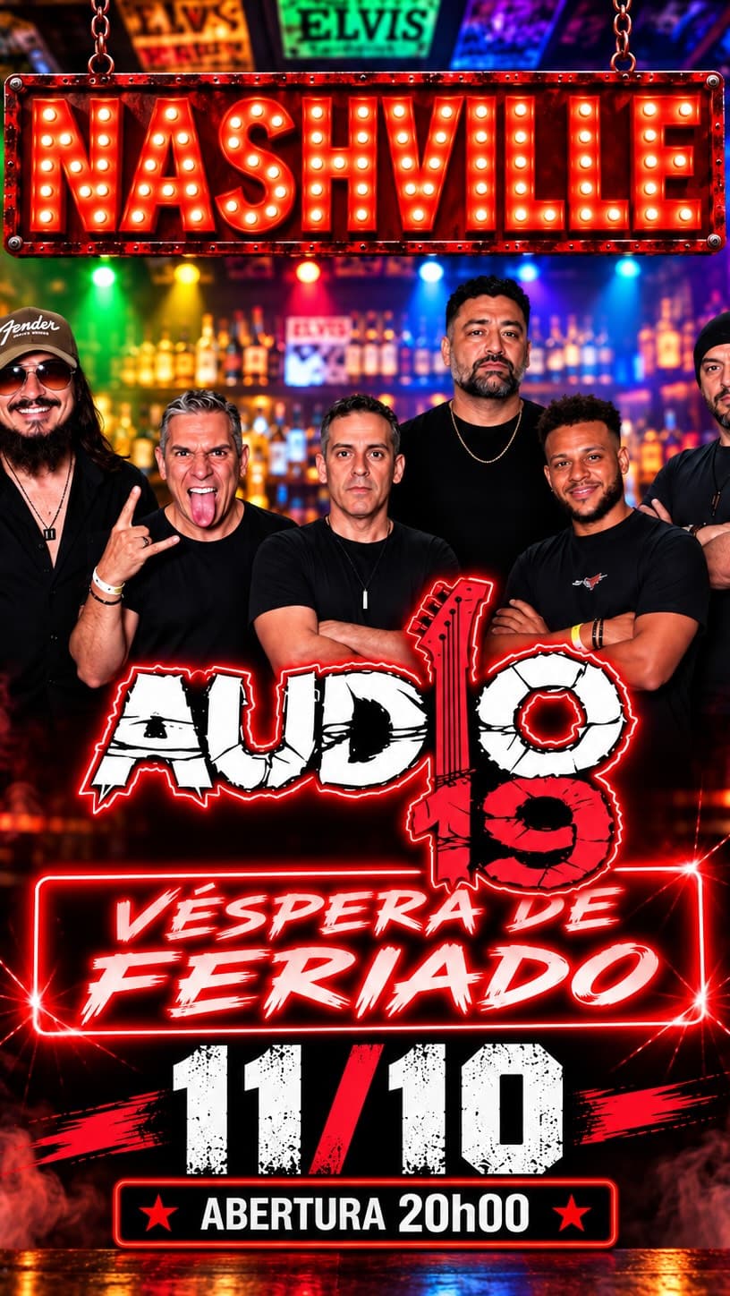Flyer de Audio19, Fernando Barros e mais 3 artistas