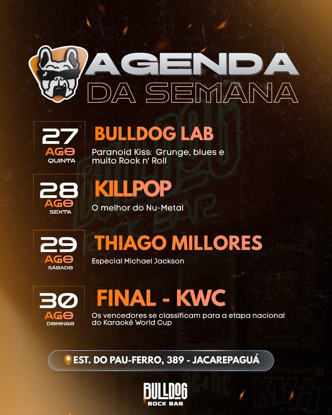Flyer de Thiago Millores