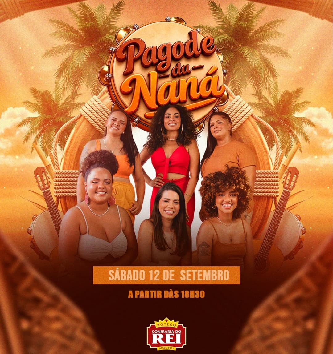 Flyer de Pagode da Naná
