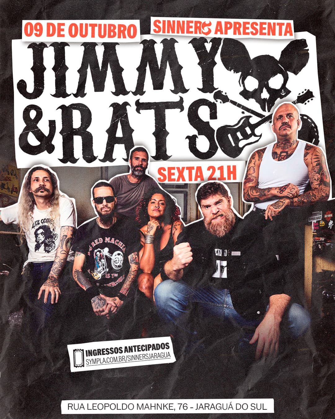 Flyer de Jimmy & Rats