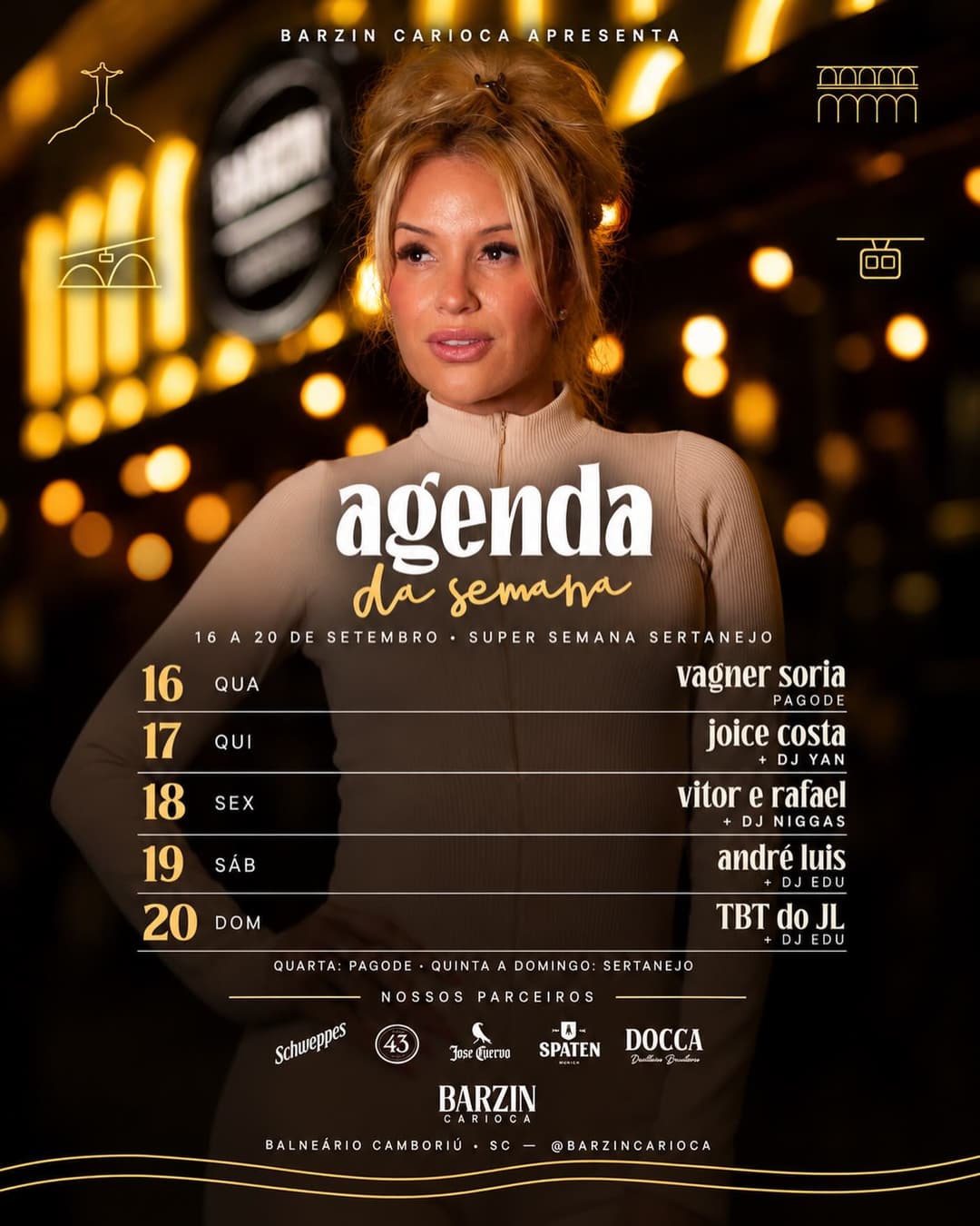 Flyer de Edu Amarante e TBT do JL