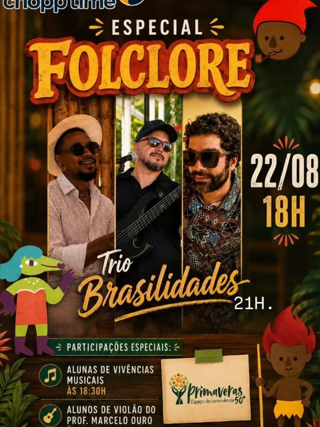 Flyer de Trio Brasilidades