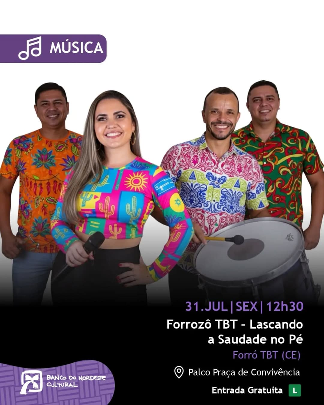 Flyer de Forrozô TBT
