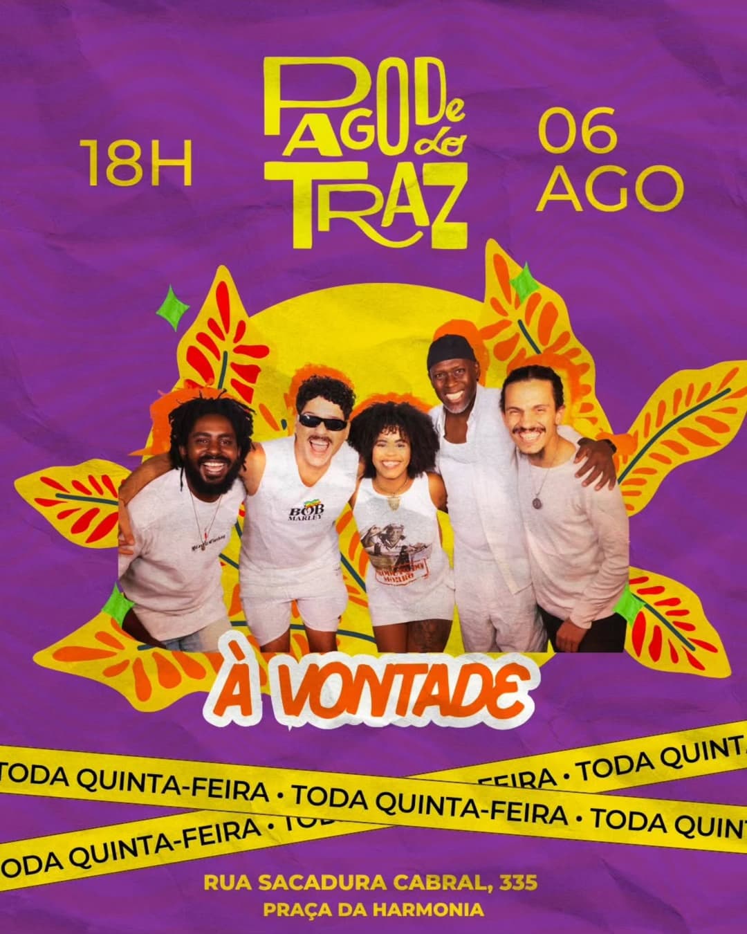 Flyer de Pagode do Traz