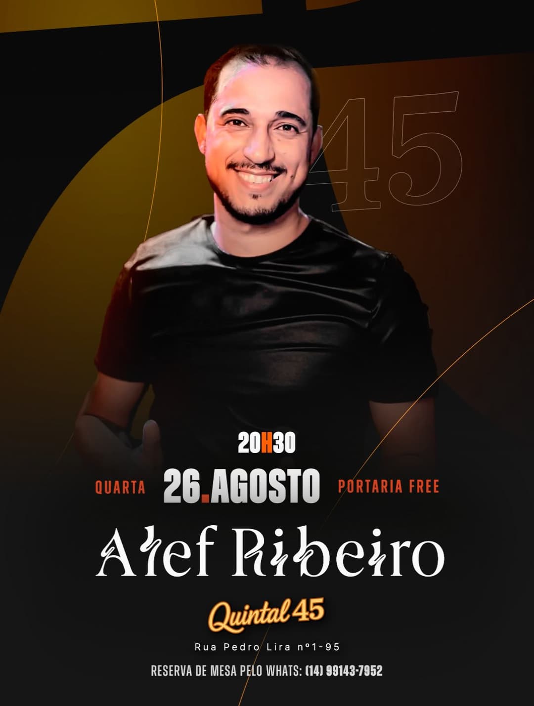 Flyer de Alef Ribeiro