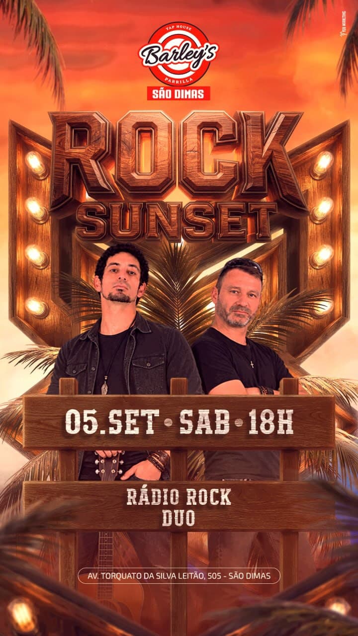 Flyer de Rádio Rock Duo