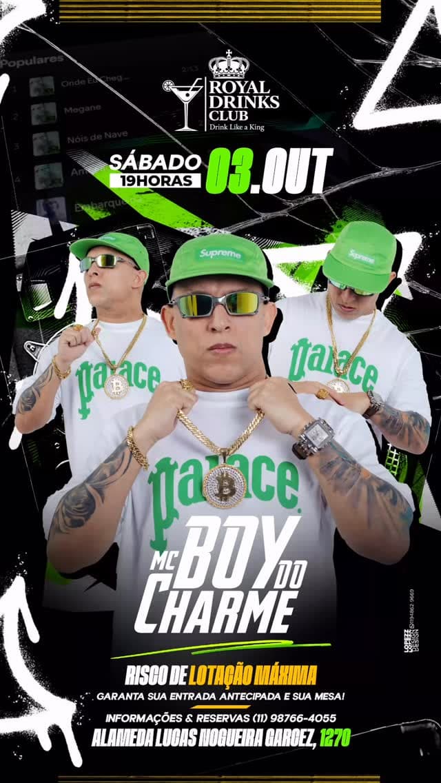 Flyer de MC Boy do Charme