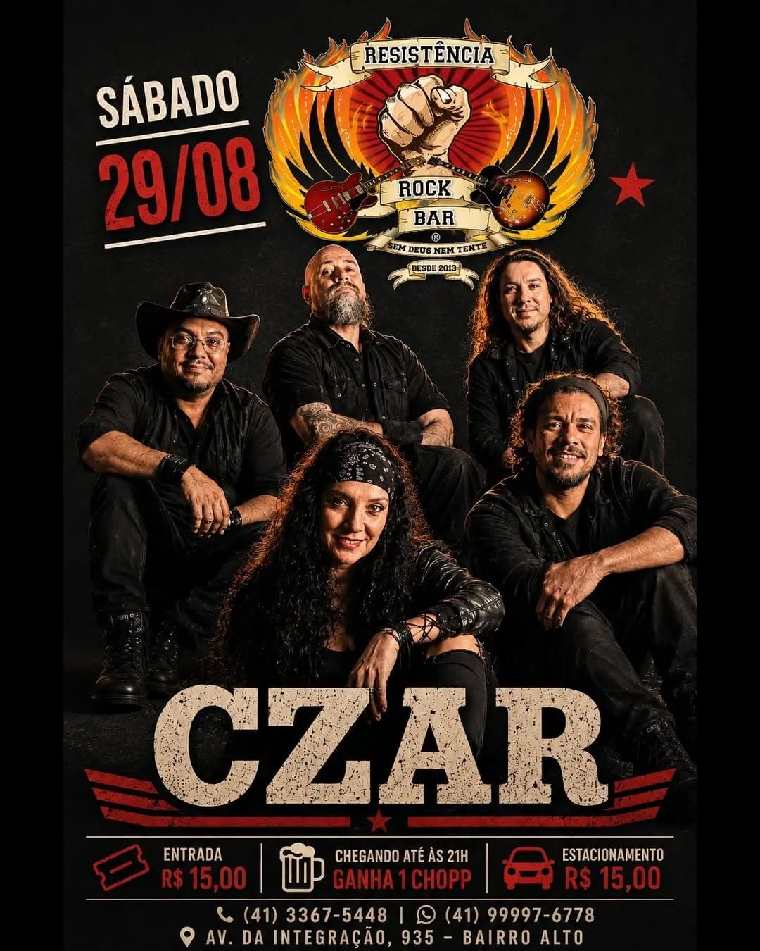 Flyer de Banda Czar