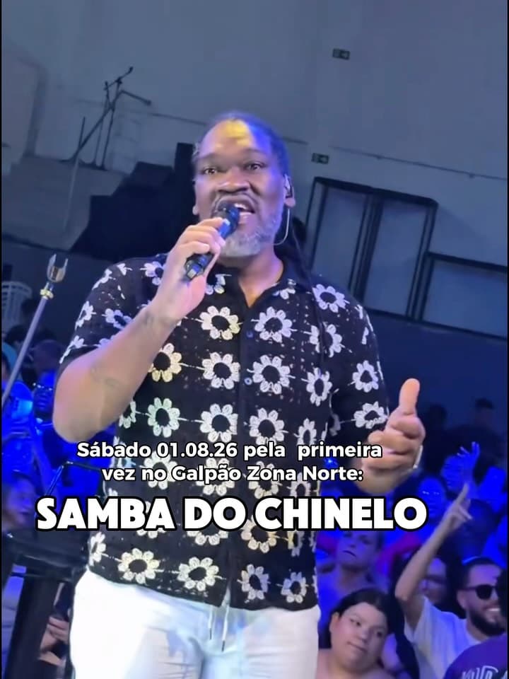 Flyer de sambadochinelo e resenhadotiti