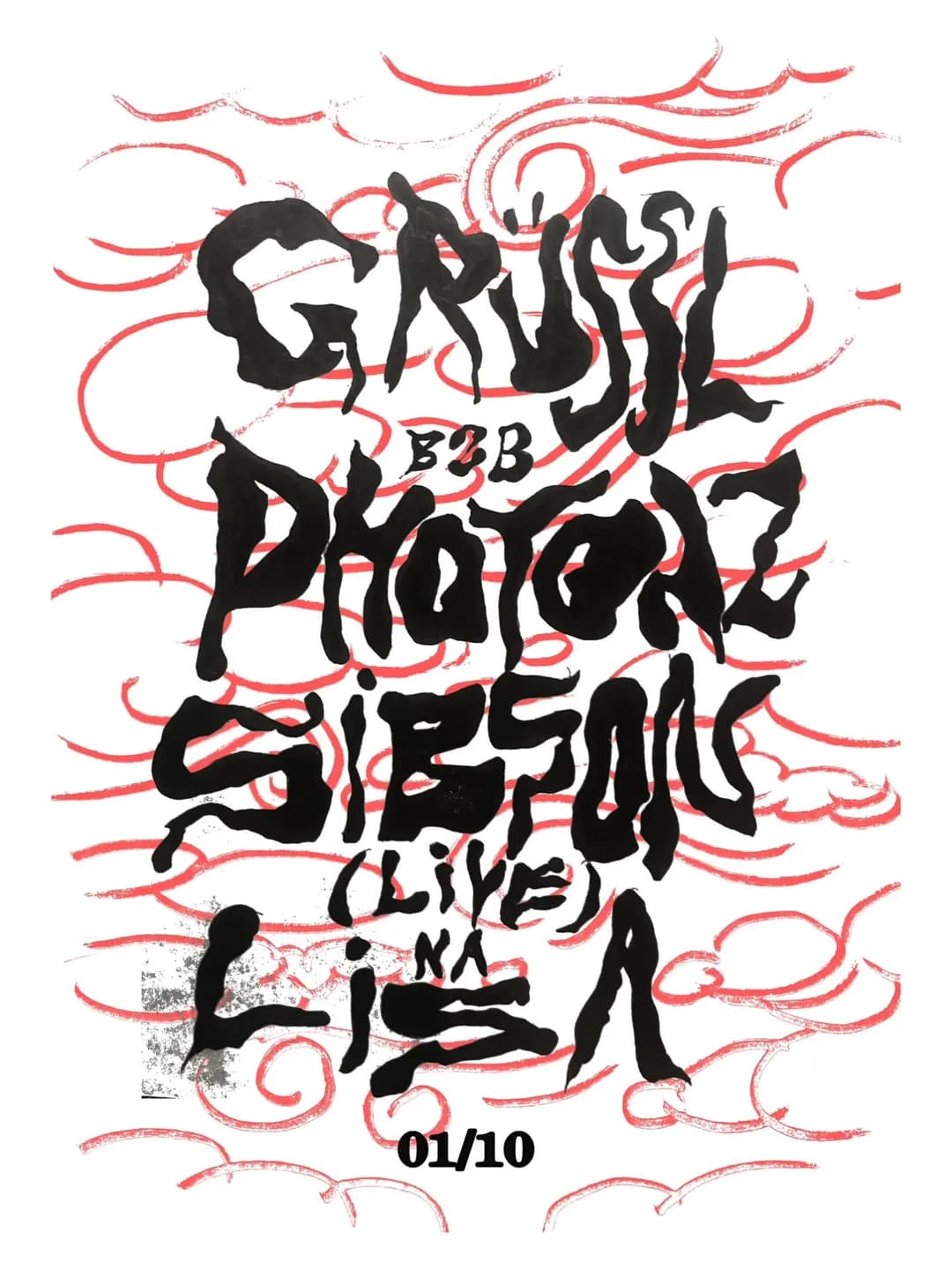 Flyer de Ricardo Grussl, Photonz e Sibson