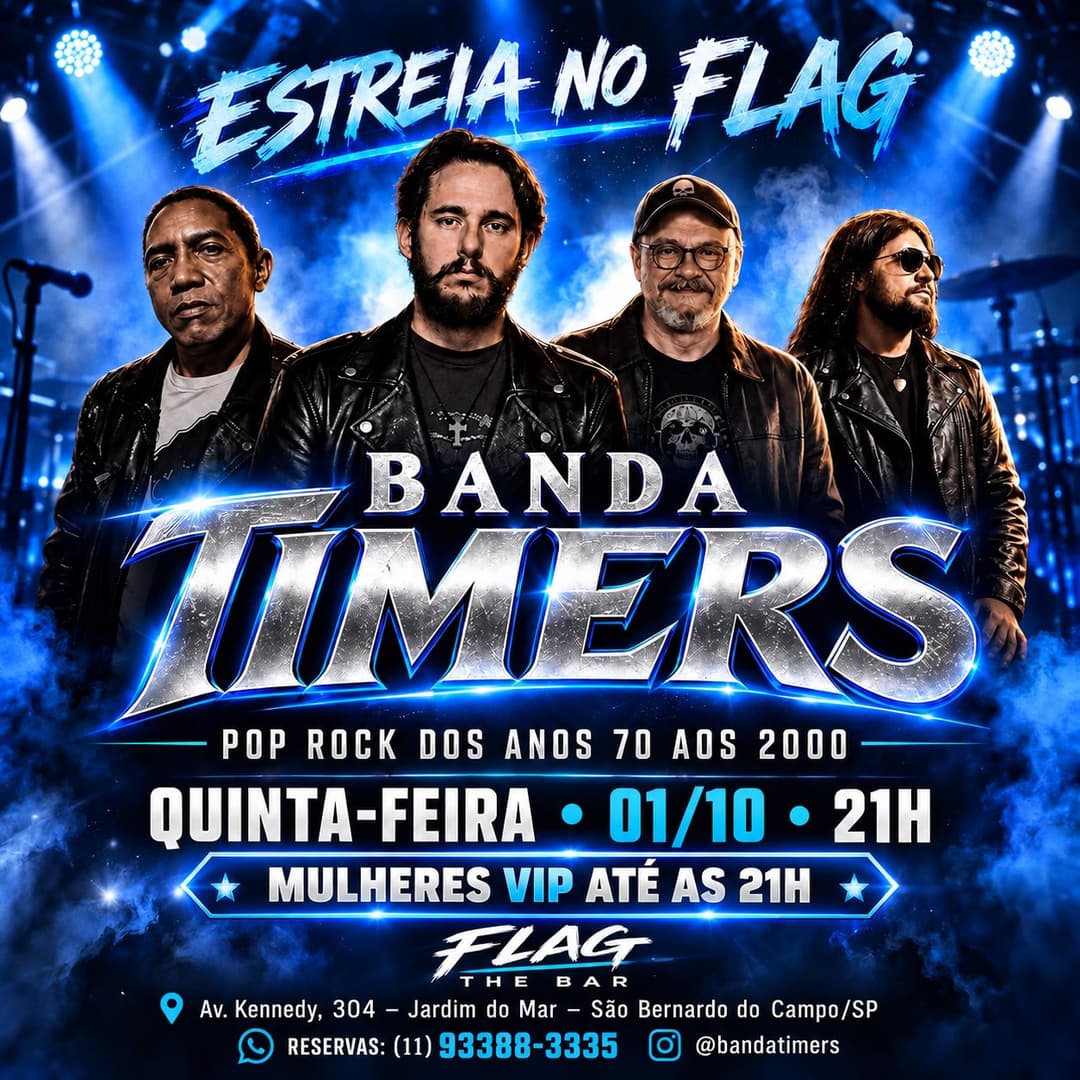 Flyer de Banda Timers