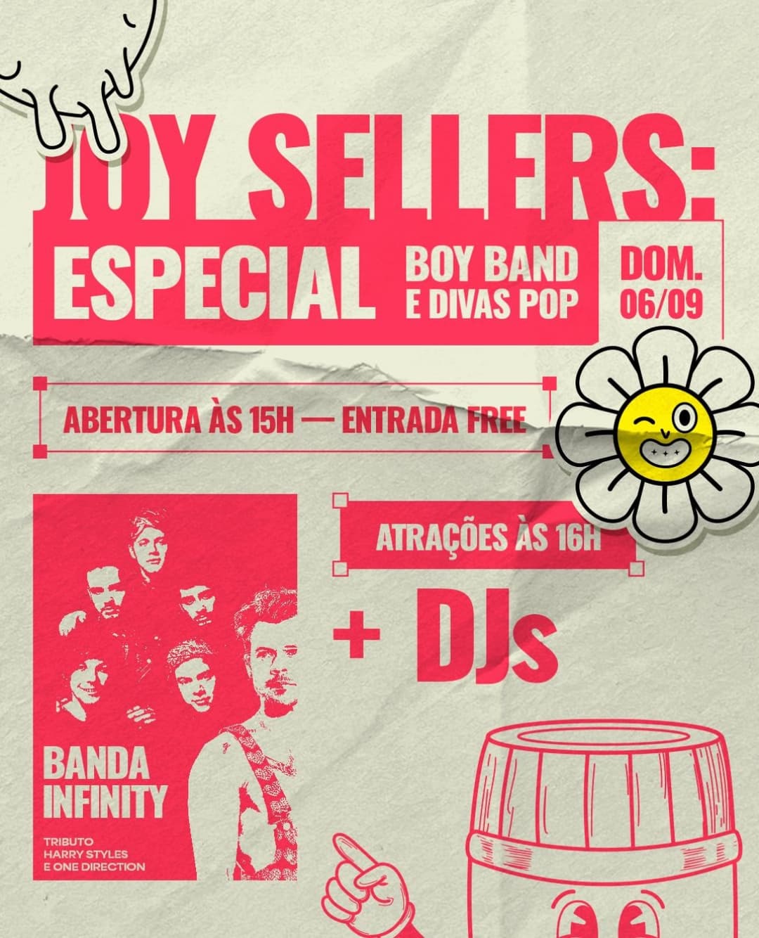 Flyer de Banda Infinity