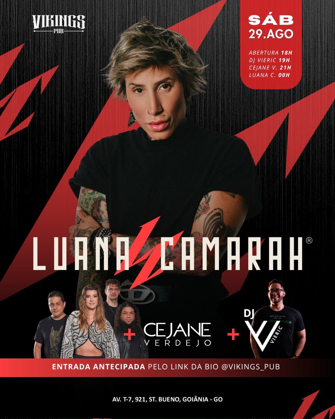 Flyer de Cejane Verdejo, DJ Vieric e mais 2 artistas