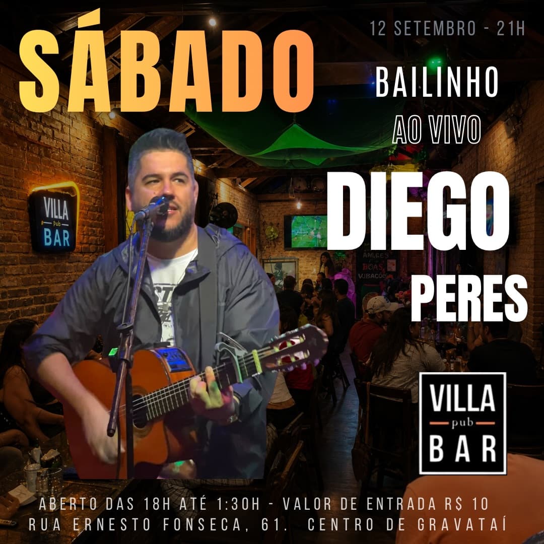 Flyer de Diego Pereira