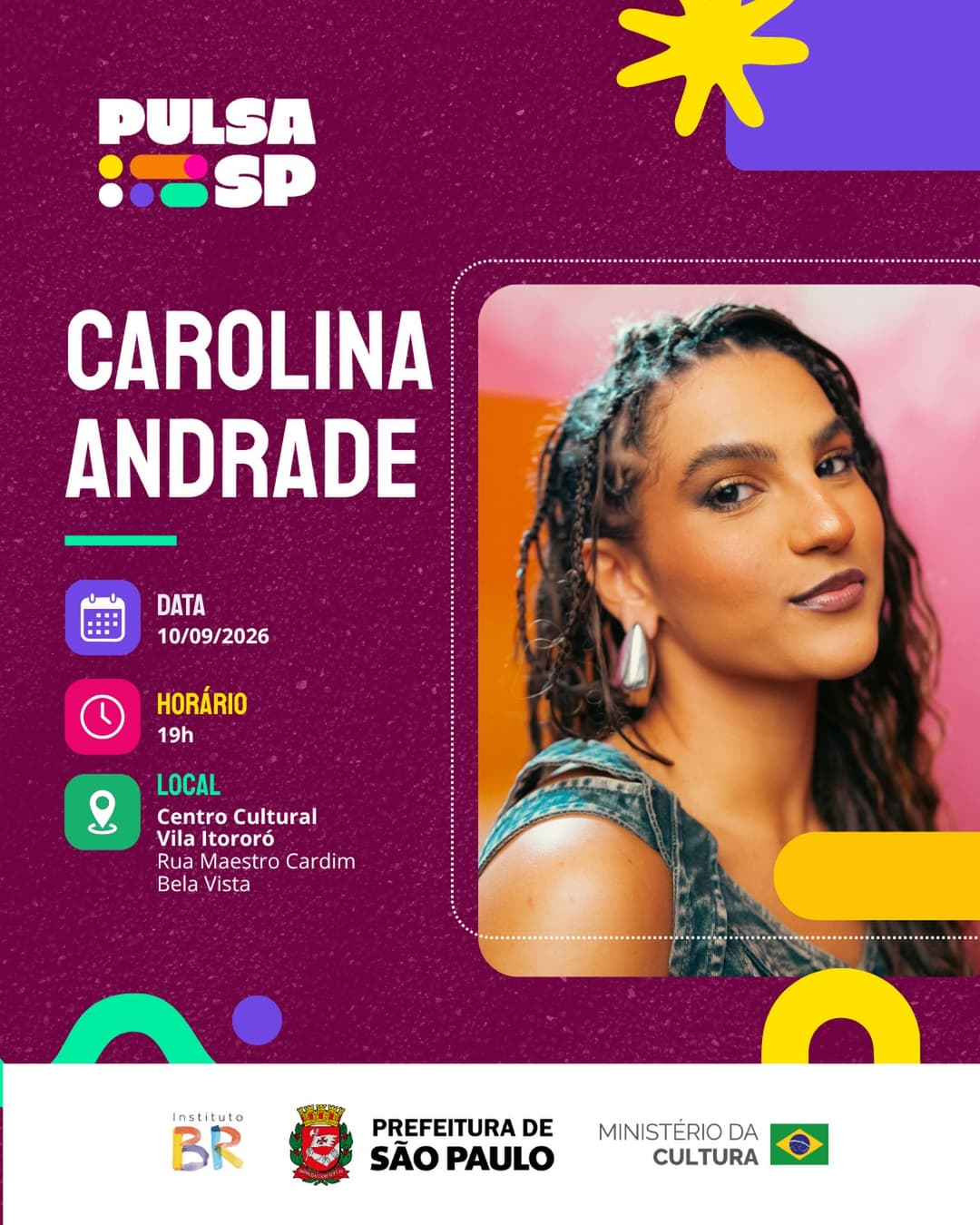 Flyer de Carolina Andrade