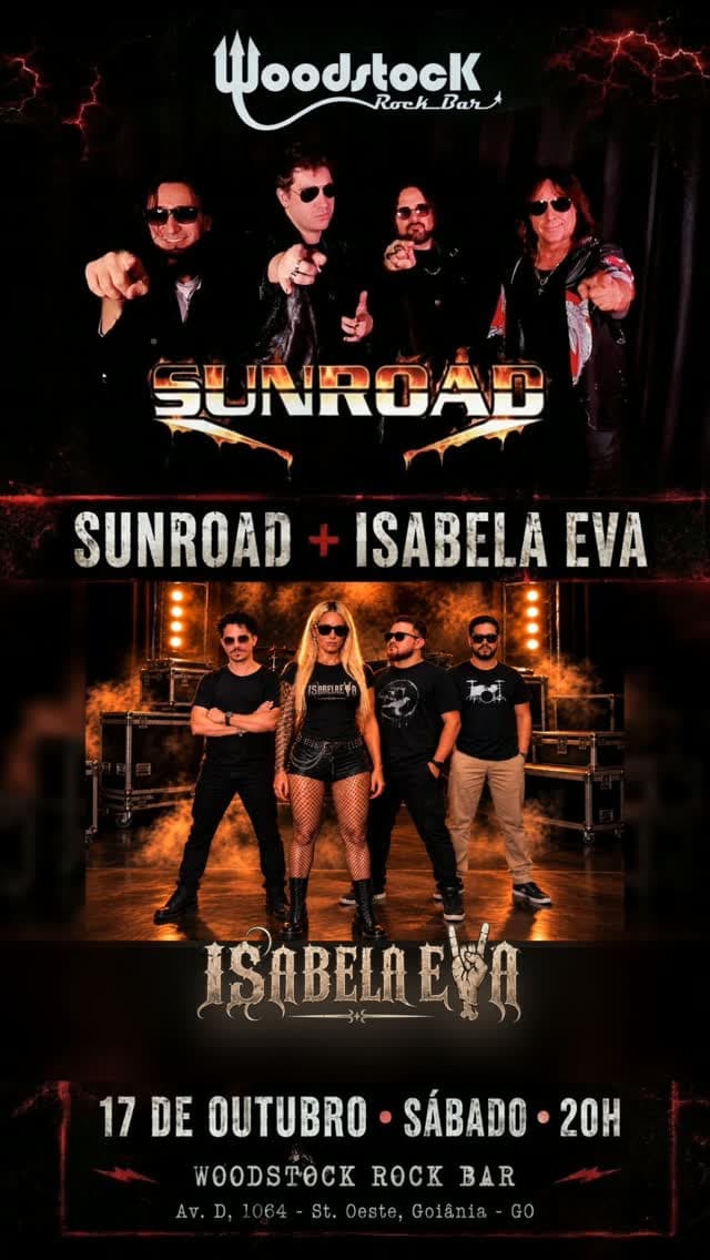 Flyer de Sunroad e Isabela Eva